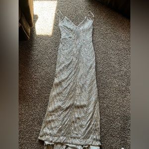 Sliver prom dress